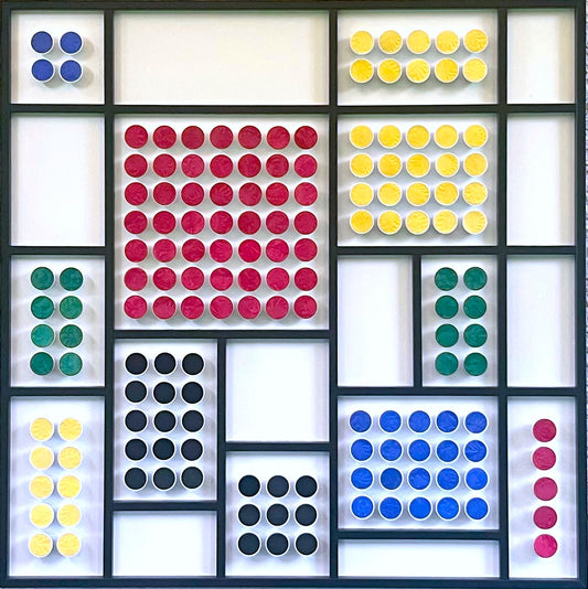 Rasta-Mondrian auf Wolke 7